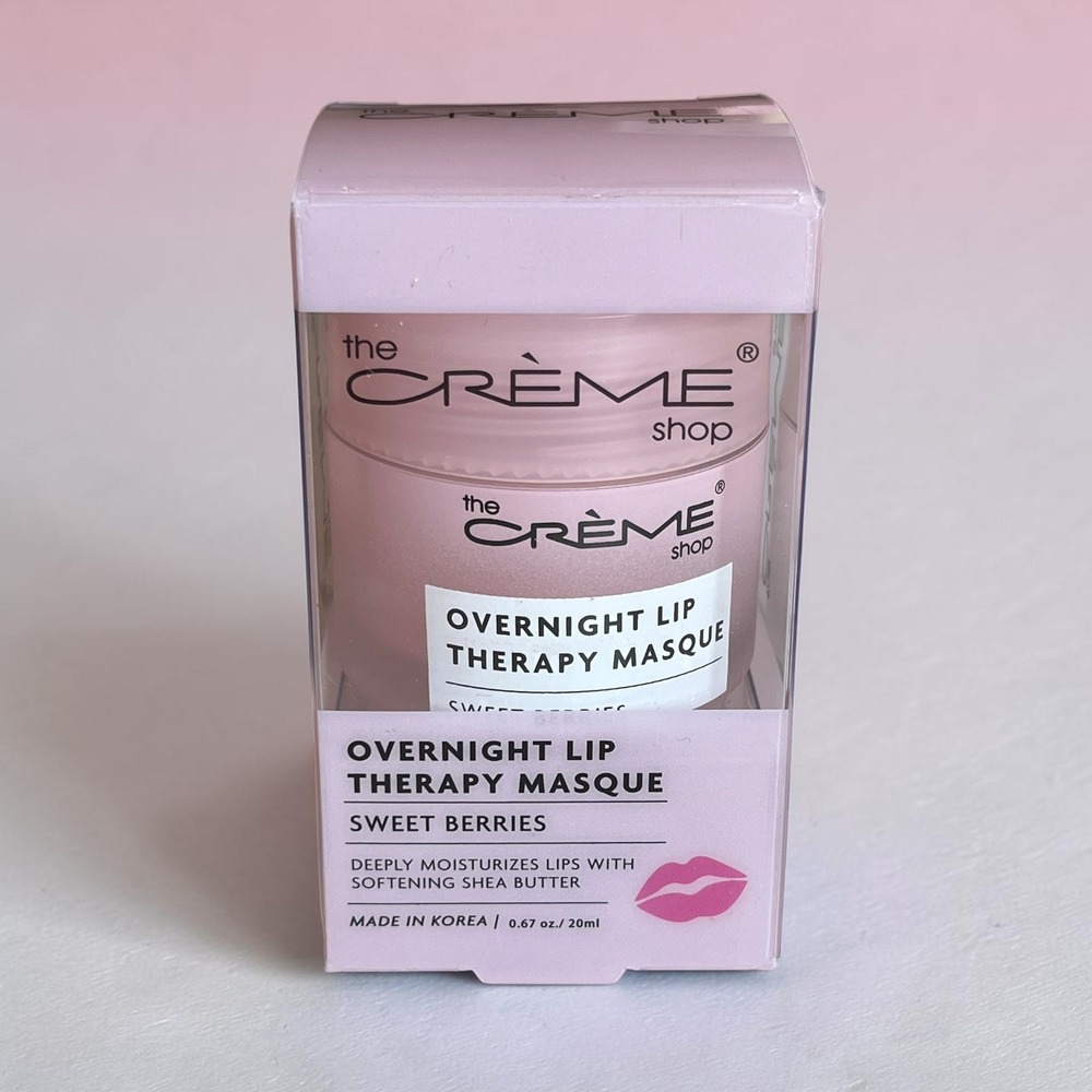 The Crème Shop Overnight Sleeping Lip Mask 0.67oz Sweet Berries Raspberry